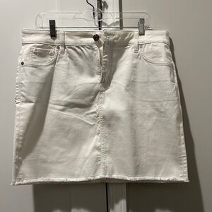 Tommy Bahama White Denim Mini Skirt